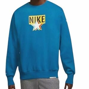 NIKE Standard Issue Men's Crew Sweatshirt Imperial Blue Size XL